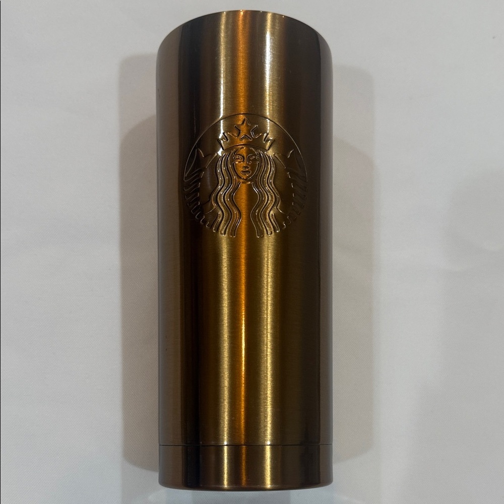 Starbucks Metallic gold holiday Tumbler